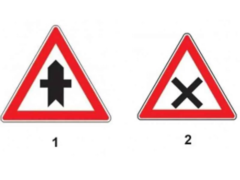 Care dintre indicatoare te avertizează că urmează să intersectezi un drum fără prioritate?