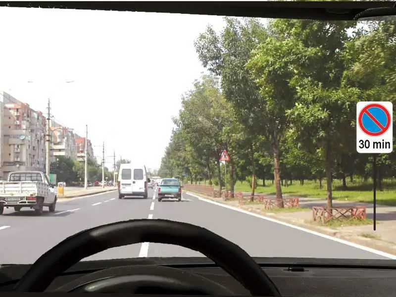 Semnificația indicatorului și a panoului adițional este: