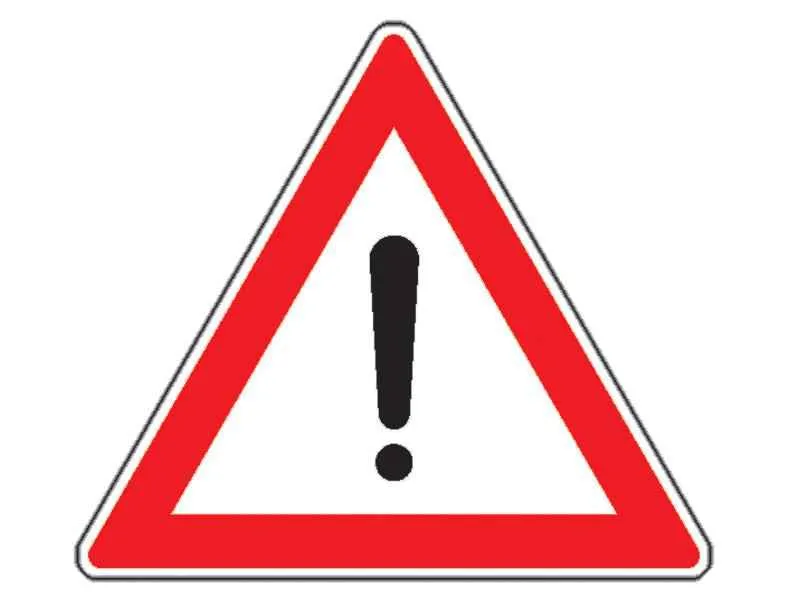 Acest indicator vă avertizează că urmează: