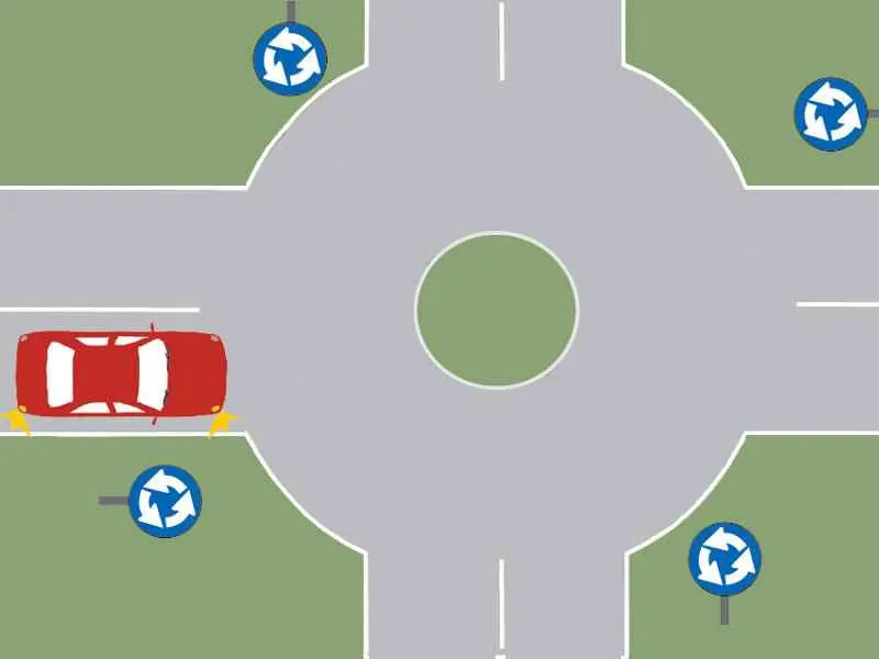 În această situație, intenționați să virați pe prima stradă la dreapta. Ce obligații aveți?