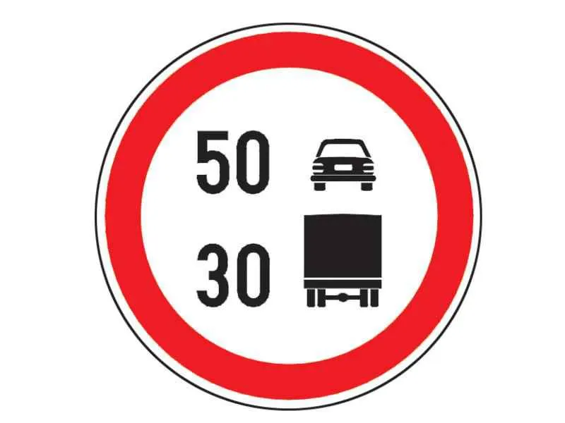 Vă aflaţi la volanul unui autocamion şi întâlniţi indicatorul alăturat. În această situaţie puteţi folosi:
