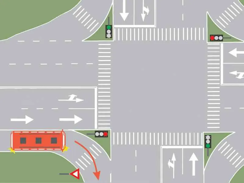 Conducătorul autobuzului trebuie să respecte semnificaţia: