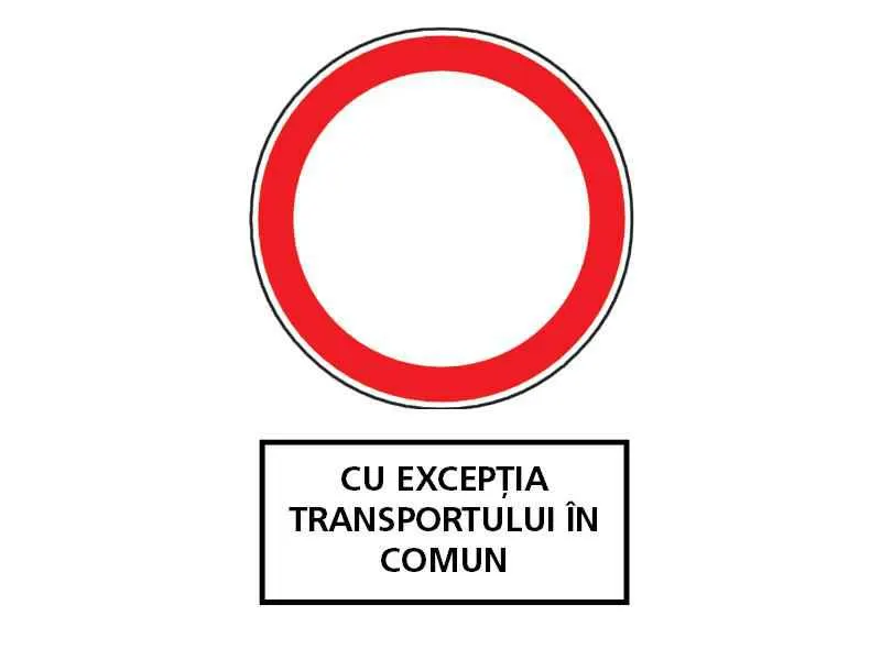 Ce semnificaţie are indicatorul din imagine însoţit de panoul adiţional?